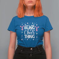 Bows And Bling Its A Cheer Thing T Shirt For Women Cheer Mom And Cheerleader Gift - Wonder Print Shop