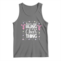 Bows And Bling Its A Cheer Thing Tank Top Cheer Mom And Cheerleader Gift - Wonder Print Shop