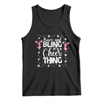 Bows And Bling Its A Cheer Thing Tank Top Cheer Mom And Cheerleader Gift - Wonder Print Shop