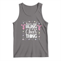 Bows And Bling Its A Cheer Thing Tank Top Cheer Mom And Cheerleader Gift - Wonder Print Shop