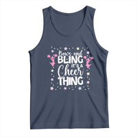Bows And Bling Its A Cheer Thing Tank Top Cheer Mom And Cheerleader Gift - Wonder Print Shop