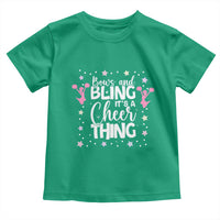 Bows And Bling Its A Cheer Thing Toddler T Shirt Cheer Mom And Cheerleader Gift - Wonder Print Shop