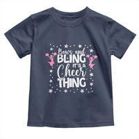 Bows And Bling Its A Cheer Thing Toddler T Shirt Cheer Mom And Cheerleader Gift - Wonder Print Shop