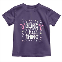 Bows And Bling Its A Cheer Thing Toddler T Shirt Cheer Mom And Cheerleader Gift - Wonder Print Shop