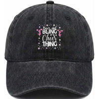 Bows And Bling Its A Cheer Thing Washed Cotton Baseball Cap Cheer Mom And Cheerleader Gift