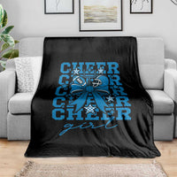 Proud Cheer Girl Throw Blanket Football Team Supporter Gift - Wonder Print Shop