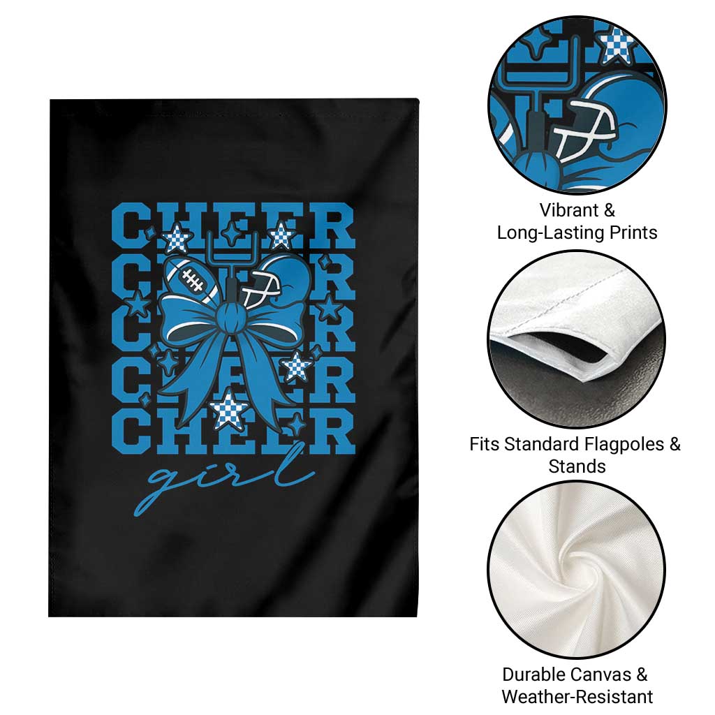 Proud Cheer Girl Garden Flag Football Team Supporter Gift - Wonder Print Shop