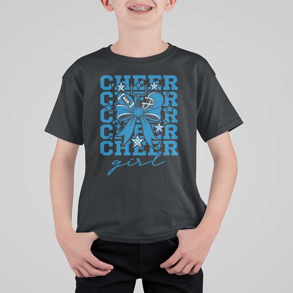 Proud Cheer Girl T Shirt For Kid Football Team Supporter Gift - Wonder Print Shop