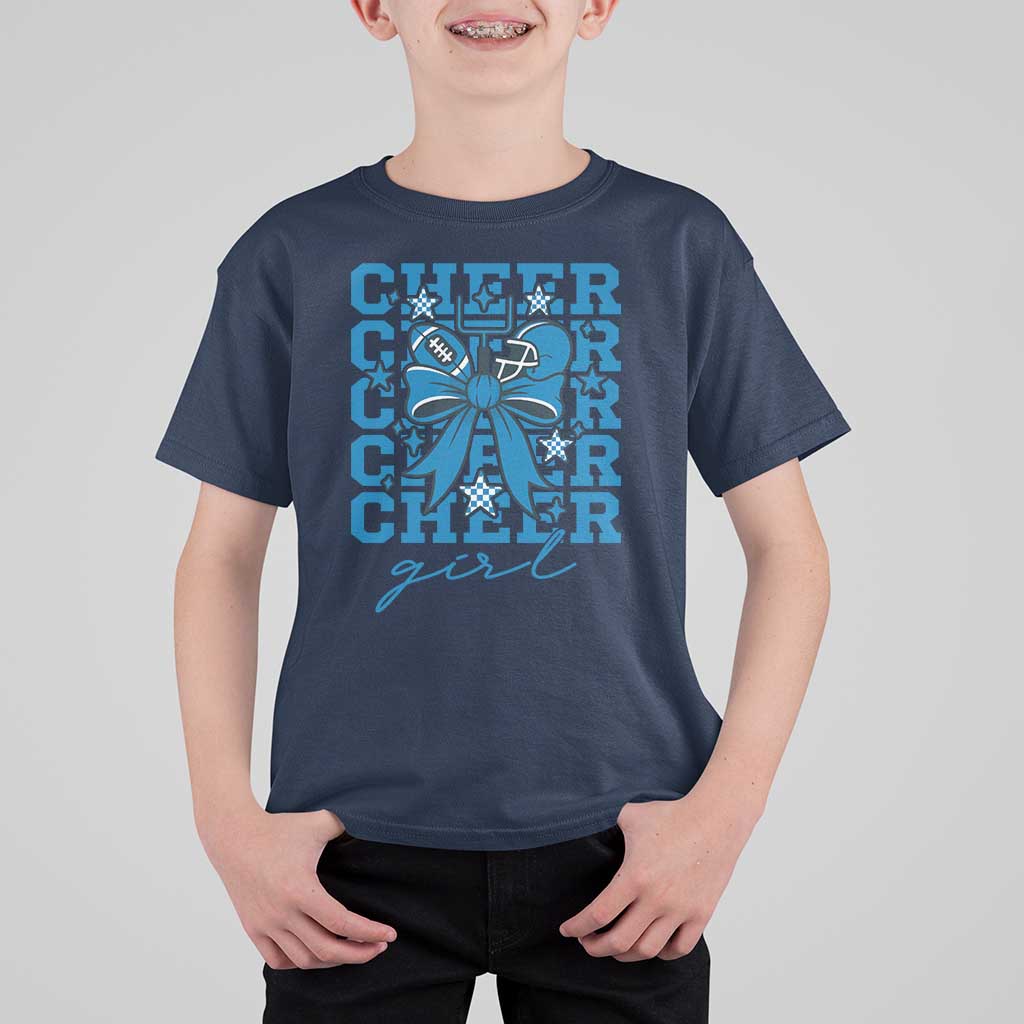 Proud Cheer Girl T Shirt For Kid Football Team Supporter Gift - Wonder Print Shop
