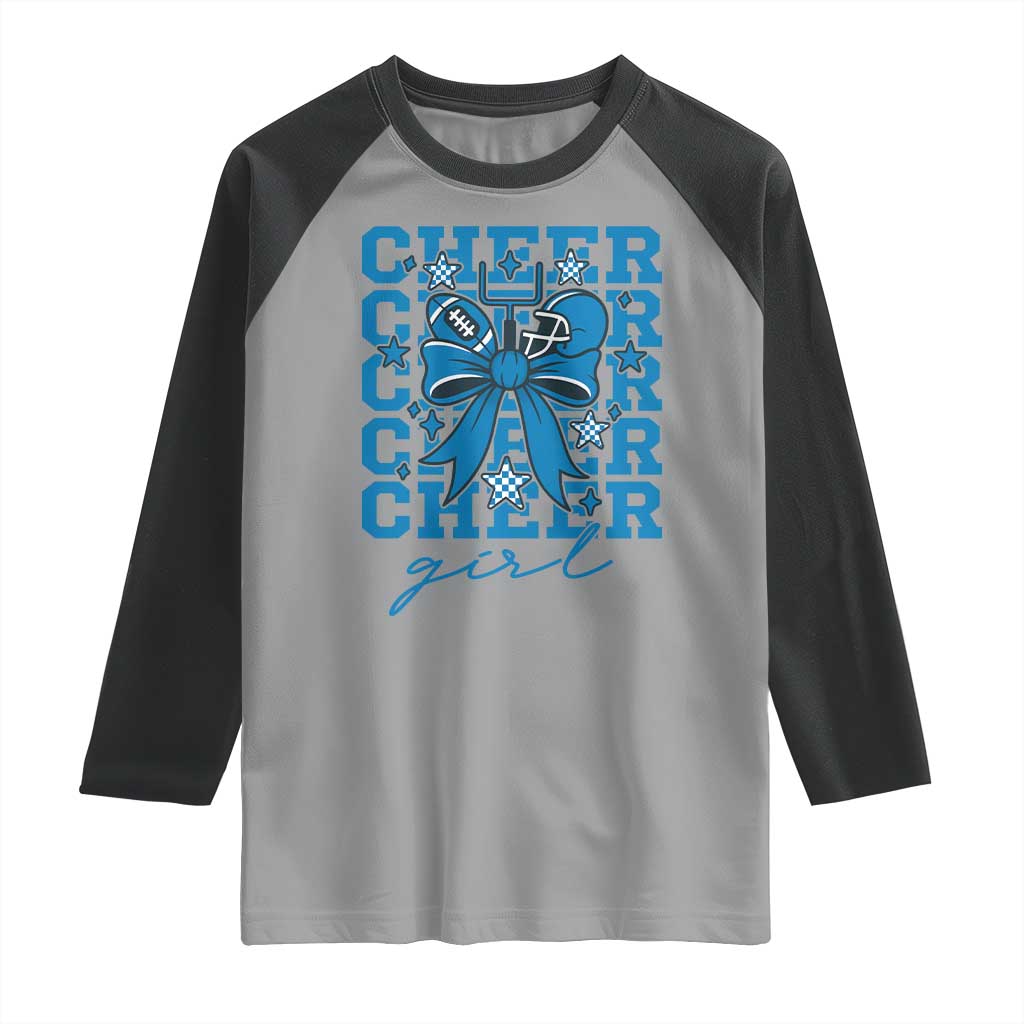 Proud Cheer Girl Raglan Shirt Football Team Supporter Gift - Wonder Print Shop