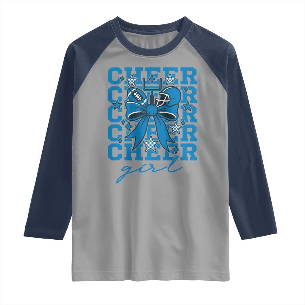 Proud Cheer Girl Raglan Shirt Football Team Supporter Gift - Wonder Print Shop