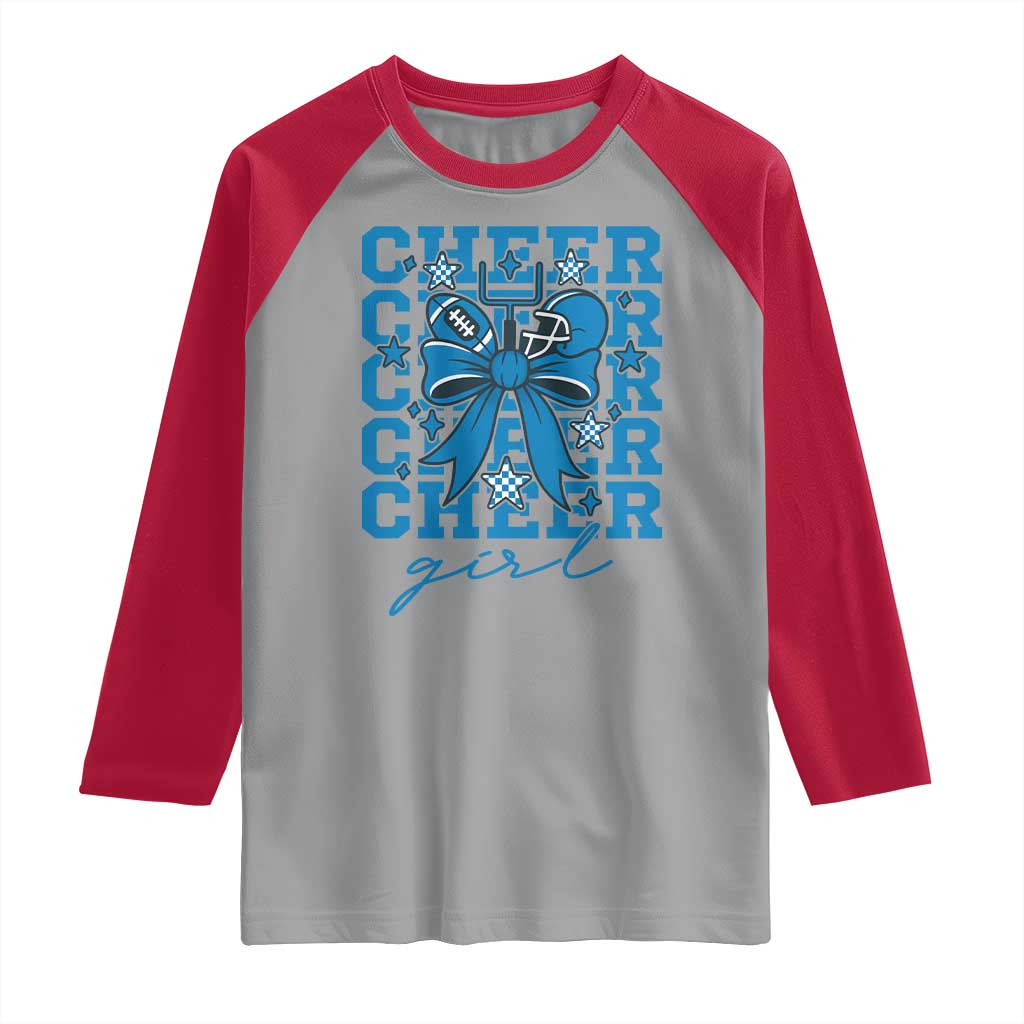 Proud Cheer Girl Raglan Shirt Football Team Supporter Gift - Wonder Print Shop