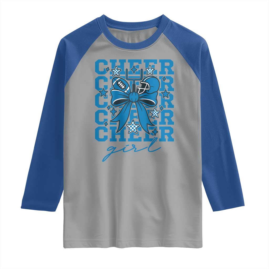 Proud Cheer Girl Raglan Shirt Football Team Supporter Gift - Wonder Print Shop
