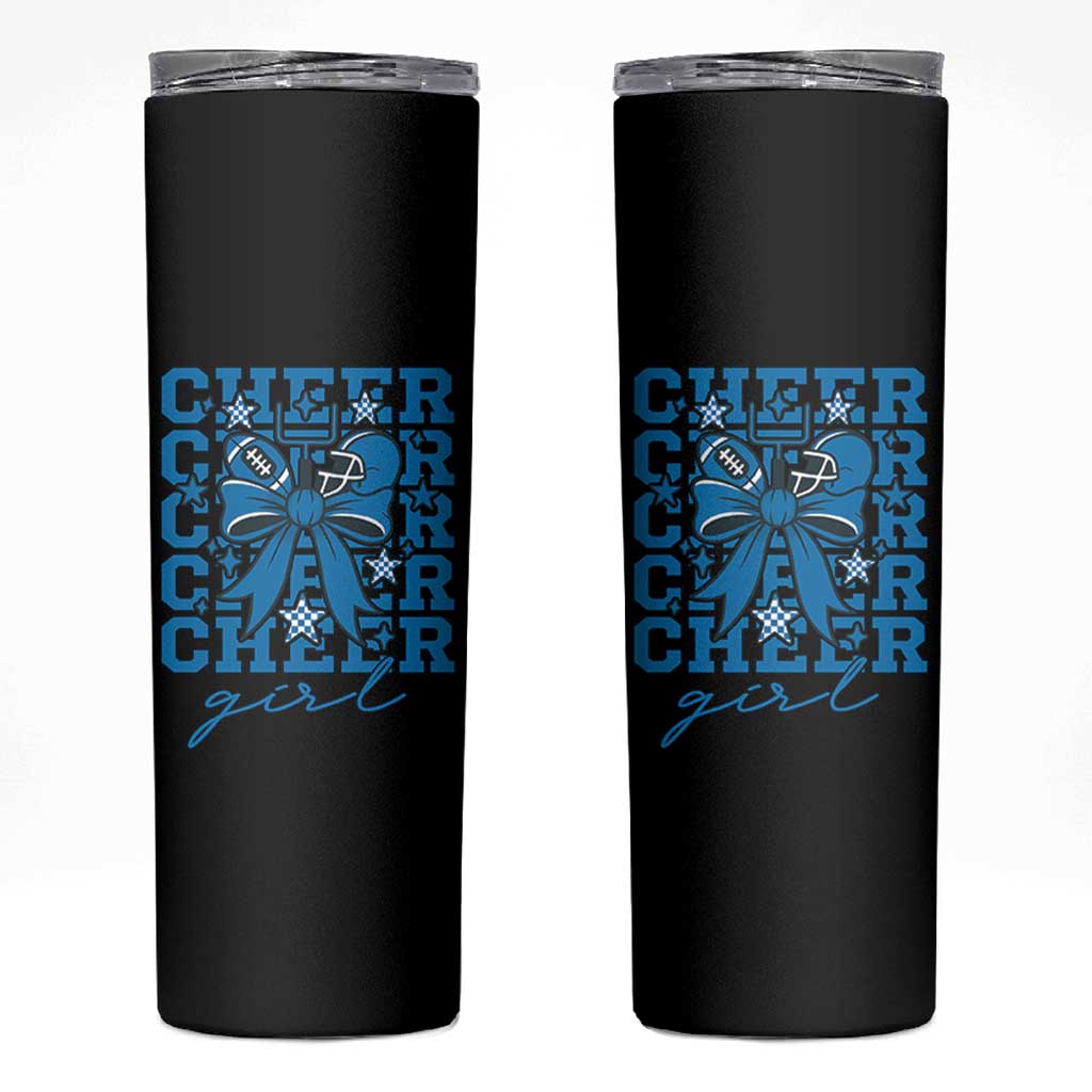 Proud Cheer Girl Skinny Tumbler Football Team Supporter Gift - Wonder Print Shop