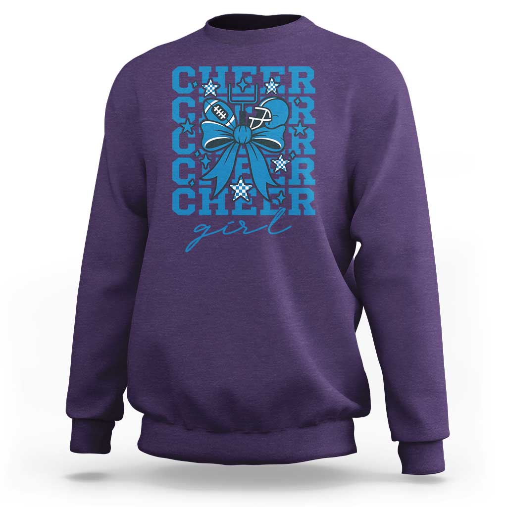 Proud Cheer Girl Sweatshirt Football Team Supporter Gift - Wonder Print Shop