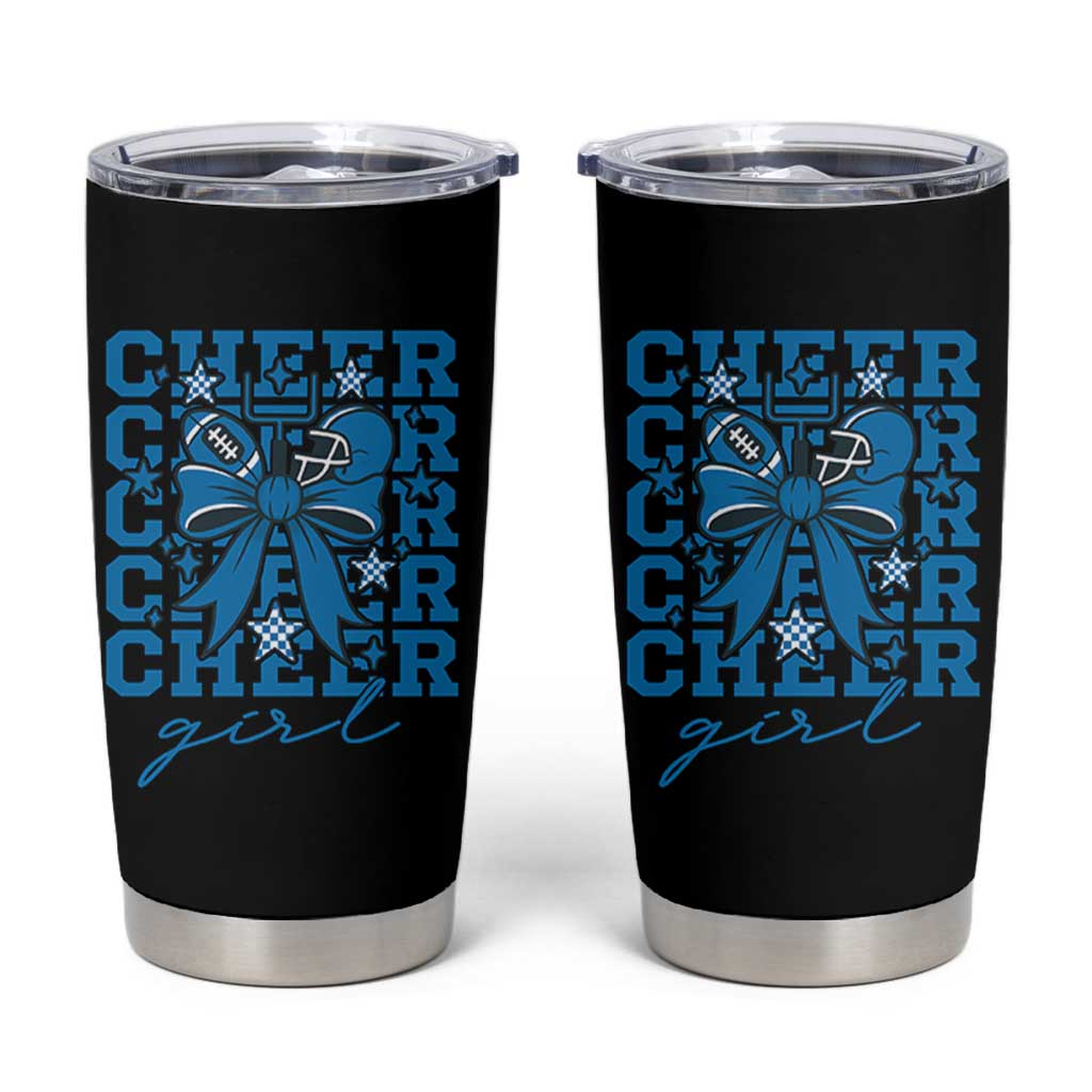Proud Cheer Girl Tumbler Cup Football Team Supporter Gift - Wonder Print Shop