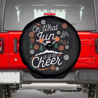 Oh What Fun It Is To Cheer Spare Tire Cover Funny Christmas Cheerleading Gift - Wonder Print Shop