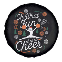 Oh What Fun It Is To Cheer Spare Tire Cover Funny Christmas Cheerleading Gift - Wonder Print Shop