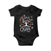 Oh What Fun It Is To Cheer Baby Onesie Funny Christmas Cheerleading Gift - Wonder Print Shop