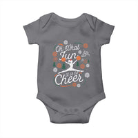 Oh What Fun It Is To Cheer Baby Onesie Funny Christmas Cheerleading Gift - Wonder Print Shop