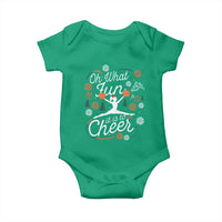 Oh What Fun It Is To Cheer Baby Onesie Funny Christmas Cheerleading Gift - Wonder Print Shop