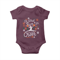Oh What Fun It Is To Cheer Baby Onesie Funny Christmas Cheerleading Gift - Wonder Print Shop