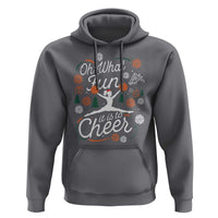 Oh What Fun It Is To Cheer Hoodie Funny Christmas Cheerleading Gift - Wonder Print Shop