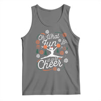Oh What Fun It Is To Cheer Tank Top Funny Christmas Cheerleading Gift - Wonder Print Shop
