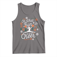 Oh What Fun It Is To Cheer Tank Top Funny Christmas Cheerleading Gift - Wonder Print Shop