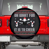 Ugly Christmas Cheerleading Spare Tire Cover Oh What Fun It Is To Cheer Gift - Wonder Print Shop