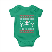 Ugly Christmas Cheerleading Baby Onesie Oh What Fun It Is To Cheer Gift - Wonder Print Shop