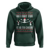 Ugly Christmas Cheerleading Hoodie Oh What Fun It Is To Cheer Gift - Wonder Print Shop