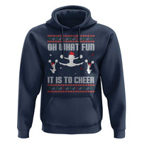 Ugly Christmas Cheerleading Hoodie Oh What Fun It Is To Cheer Gift - Wonder Print Shop