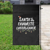 Santa Favorite Cheerleader Garden Flag Christmas Cheerleading Gift - Wonder Print Shop