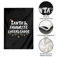 Santa Favorite Cheerleader Garden Flag Christmas Cheerleading Gift - Wonder Print Shop