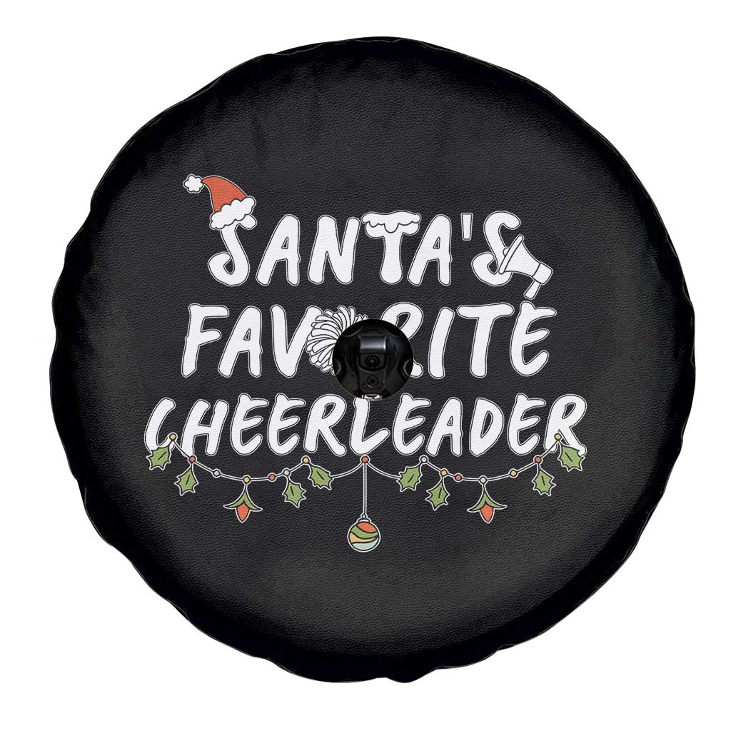 Santa Favorite Cheerleader Spare Tire Cover Christmas Cheerleading Gift - Wonder Print Shop
