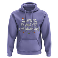 Santa Favorite Cheerleader Hoodie Christmas Cheerleading Gift - Wonder Print Shop
