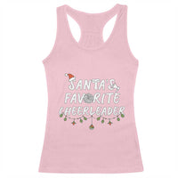 Santa Favorite Cheerleader Racerback Tank Top Christmas Cheerleading Gift - Wonder Print Shop