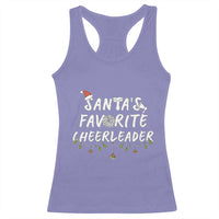 Santa Favorite Cheerleader Racerback Tank Top Christmas Cheerleading Gift - Wonder Print Shop
