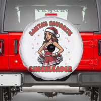 Santa Favorite Cheerleader Spare Tire Cover Funny Christmas Cheer Gift - Wonder Print Shop
