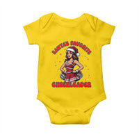 Santa Favorite Cheerleader Baby Onesie Funny Christmas Cheer Gift - Wonder Print Shop