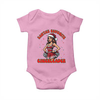 Santa Favorite Cheerleader Baby Onesie Funny Christmas Cheer Gift - Wonder Print Shop
