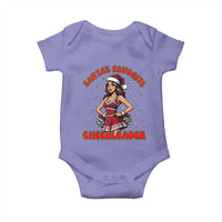 Santa Favorite Cheerleader Baby Onesie Funny Christmas Cheer Gift - Wonder Print Shop