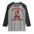 Santa Favorite Cheerleader Raglan Shirt Funny Christmas Cheer Gift - Wonder Print Shop