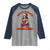 Santa Favorite Cheerleader Raglan Shirt Funny Christmas Cheer Gift - Wonder Print Shop