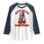 Santa Favorite Cheerleader Raglan Shirt Funny Christmas Cheer Gift - Wonder Print Shop
