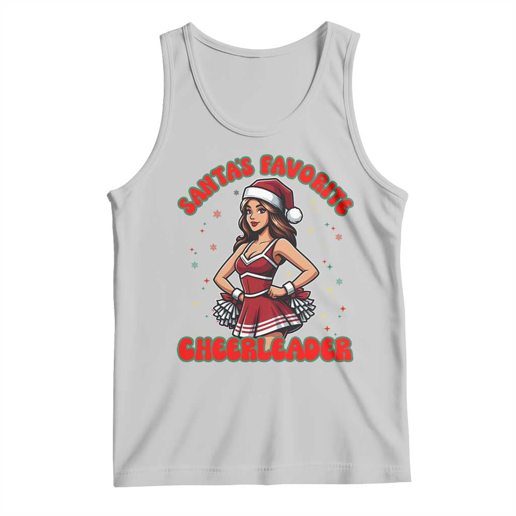 Santa Favorite Cheerleader Tank Top Funny Christmas Cheer Gift - Wonder Print Shop