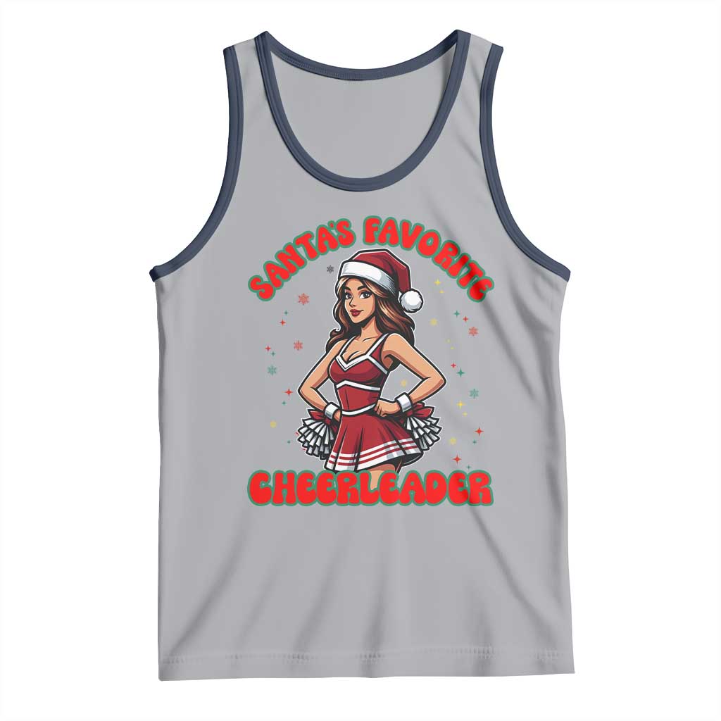 Santa Favorite Cheerleader Tank Top Funny Christmas Cheer Gift - Wonder Print Shop