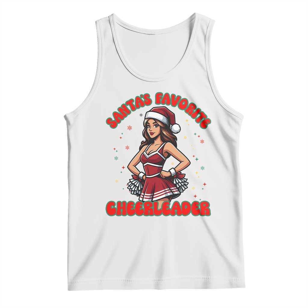 Santa Favorite Cheerleader Tank Top Funny Christmas Cheer Gift - Wonder Print Shop