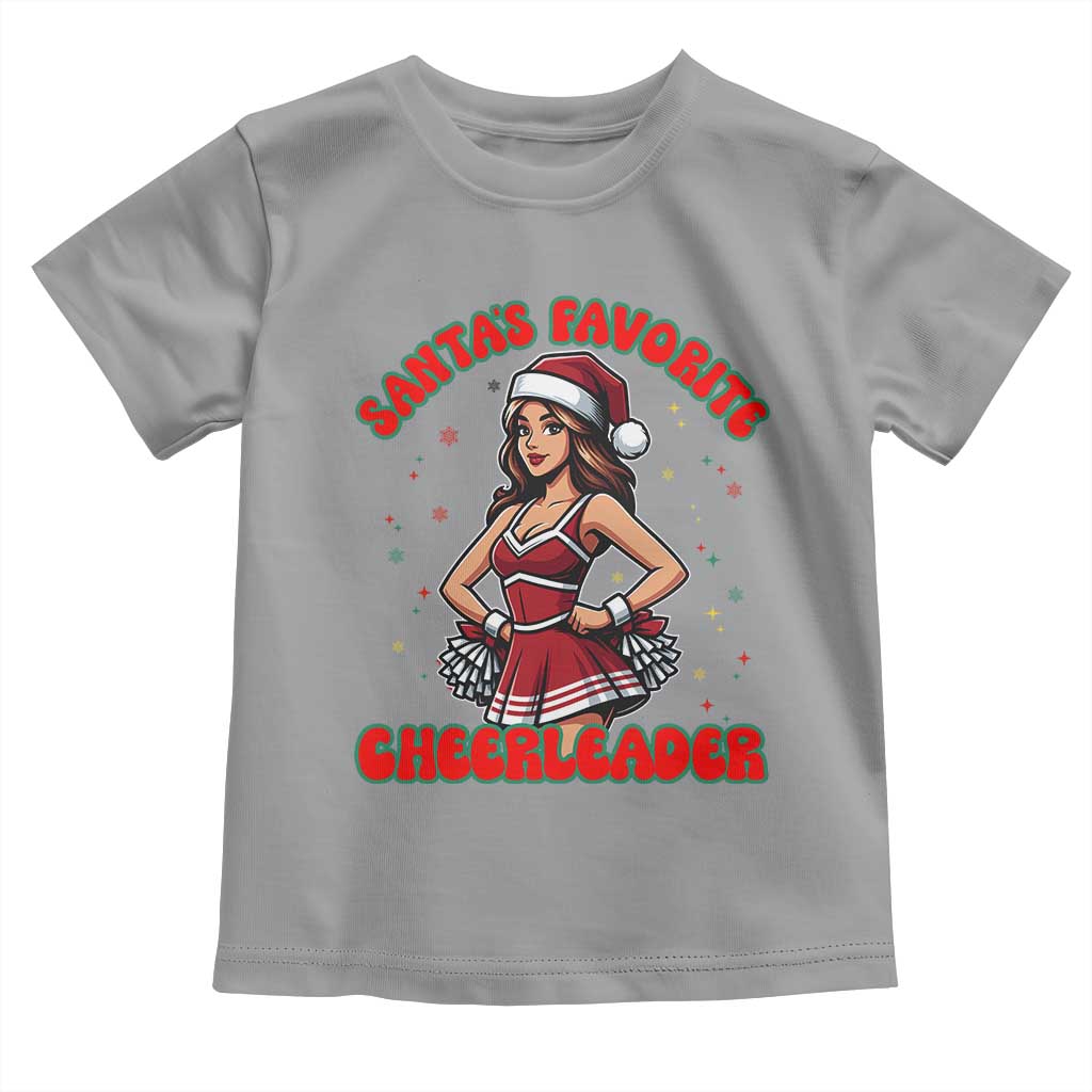 Santa Favorite Cheerleader Toddler T Shirt Funny Christmas Cheer Gift - Wonder Print Shop